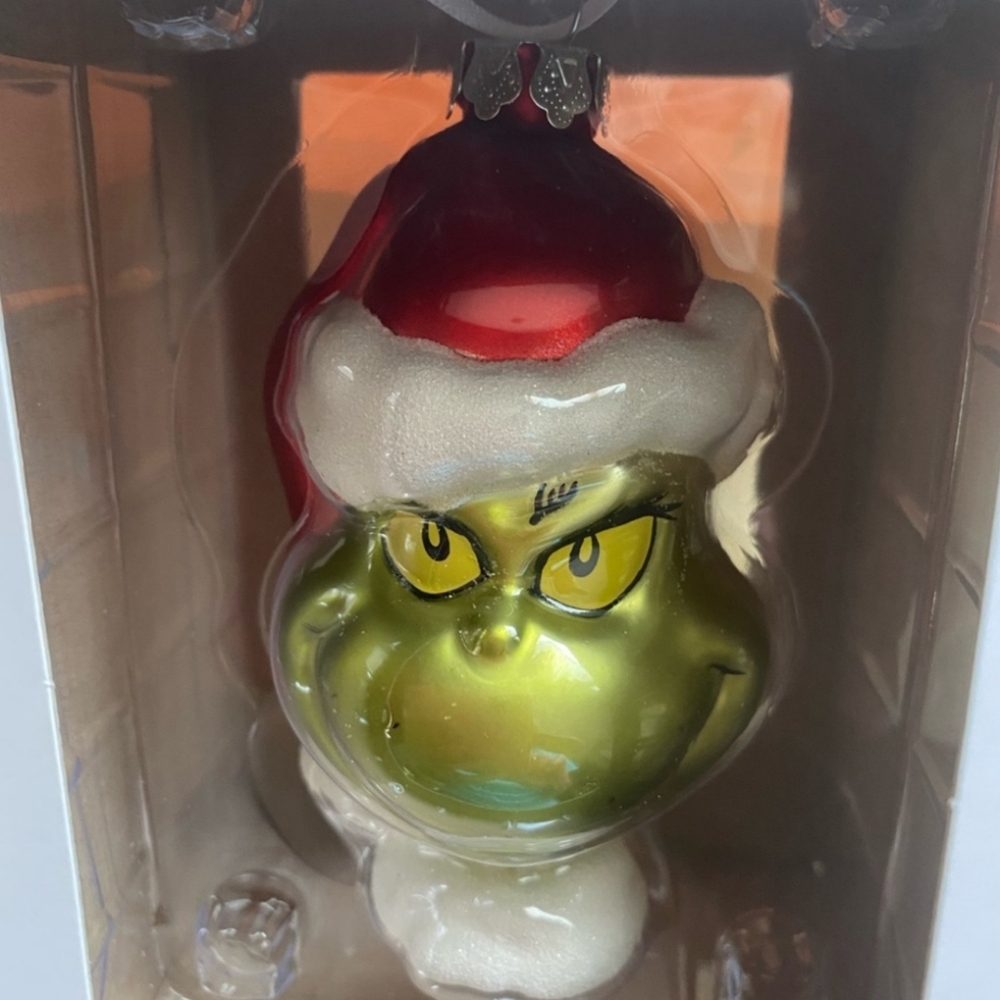 The Grinch How The Grinch Stole Christmas Movie Glass Hallmark Holiday Ornament